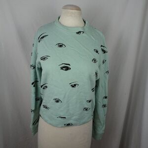 The Elder Statesman Eyes Sweatshirt Size M